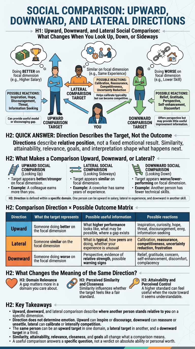 Upward, Downward, and Lateral Social Comparison