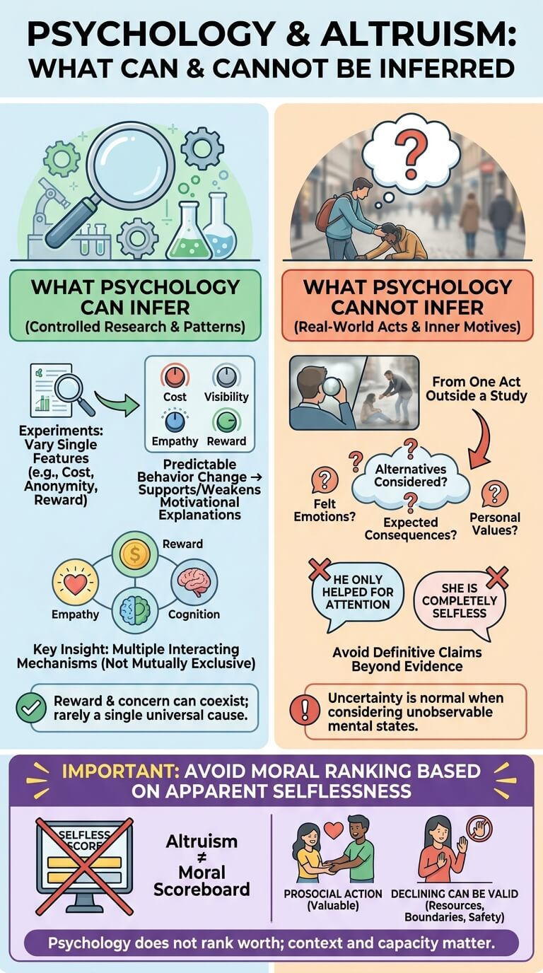What Psychology Can and Cannot Infer About Altruism