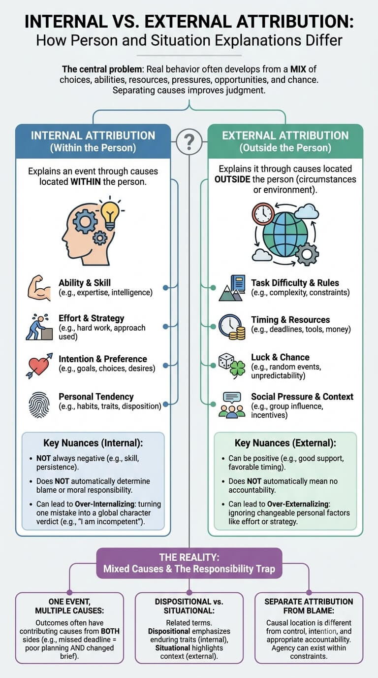 Internal vs External Attribution