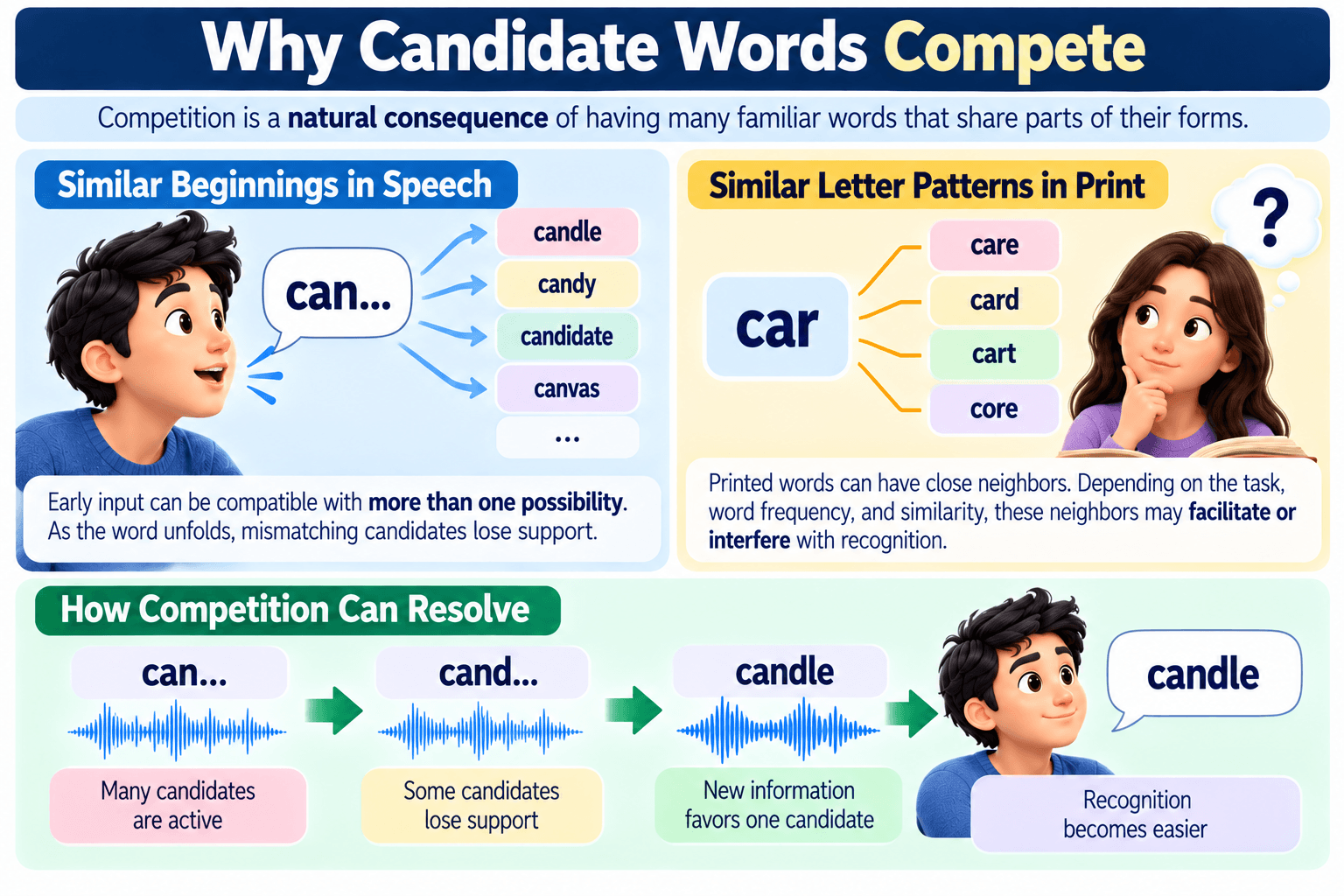 Why Candidate Words Compete