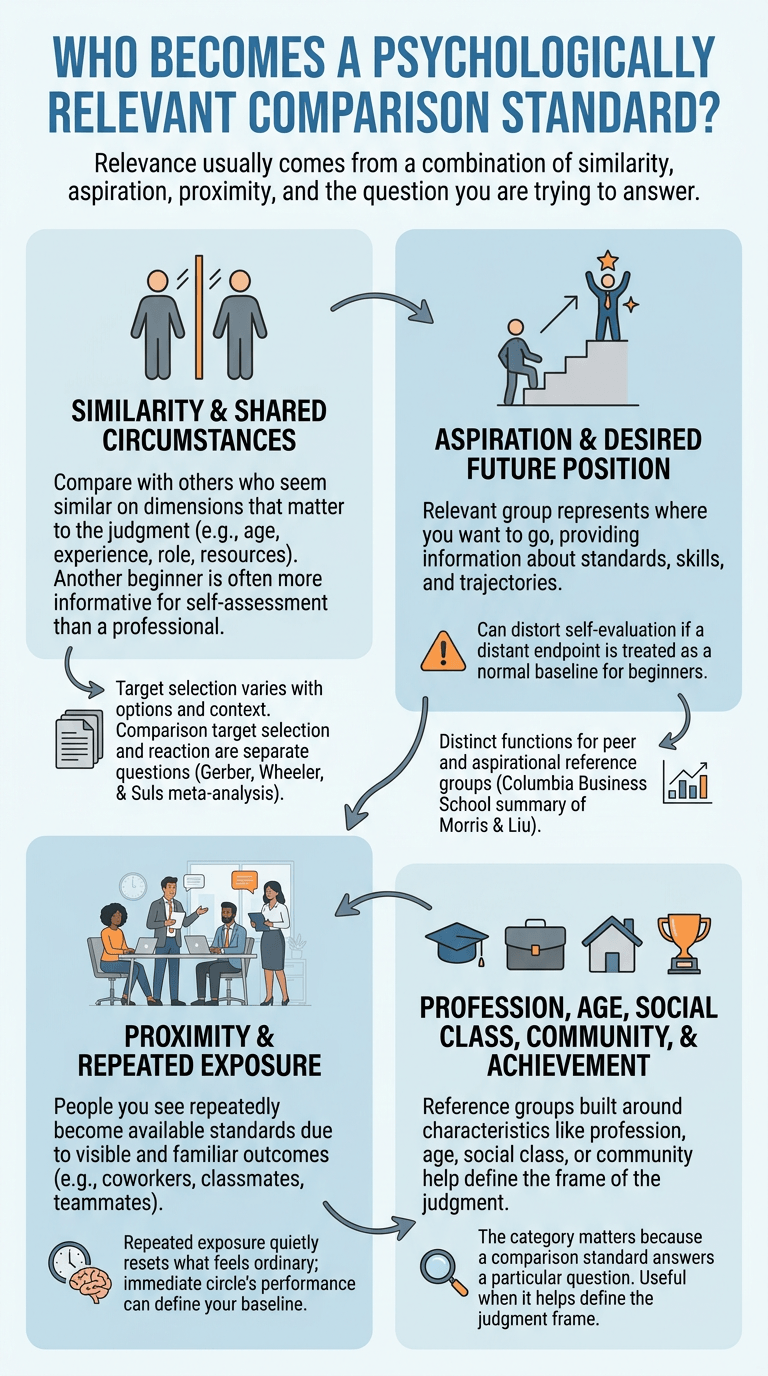 Who Becomes a Psychologically Relevant Comparison Standard?