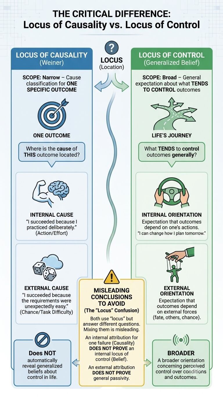 The Critical Difference Between Locus of Causality and Locus of Control