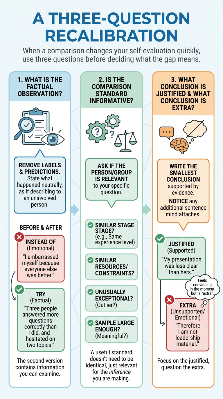 A Three-Question Recalibration