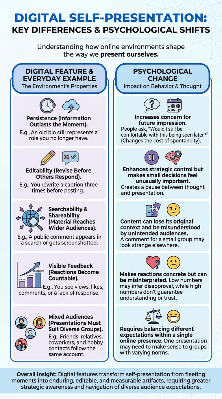 What Makes Digital Self-Presentation Different