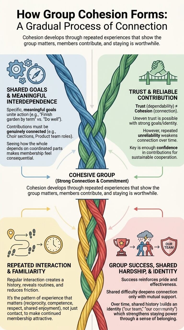How Group Cohesion Forms