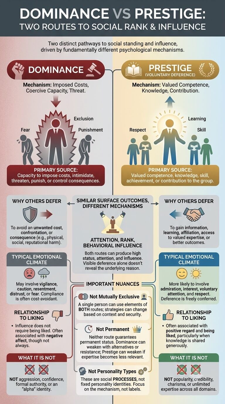 Dominance vs Prestige Psychology
