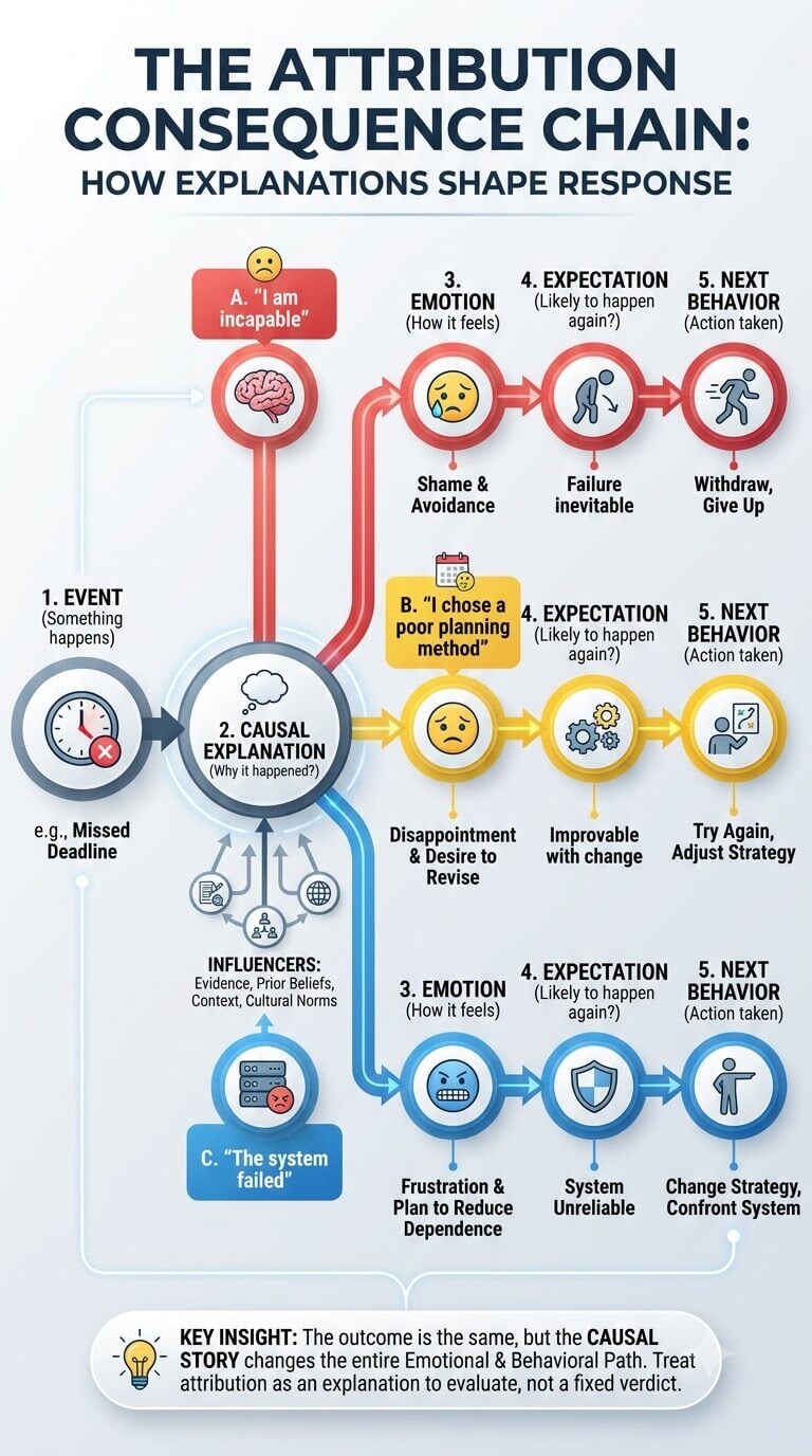The Attribution Consequence Chain