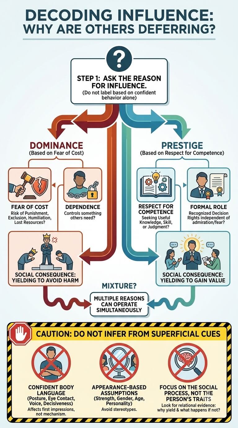 First Step: Ask Why Others Are Deferring