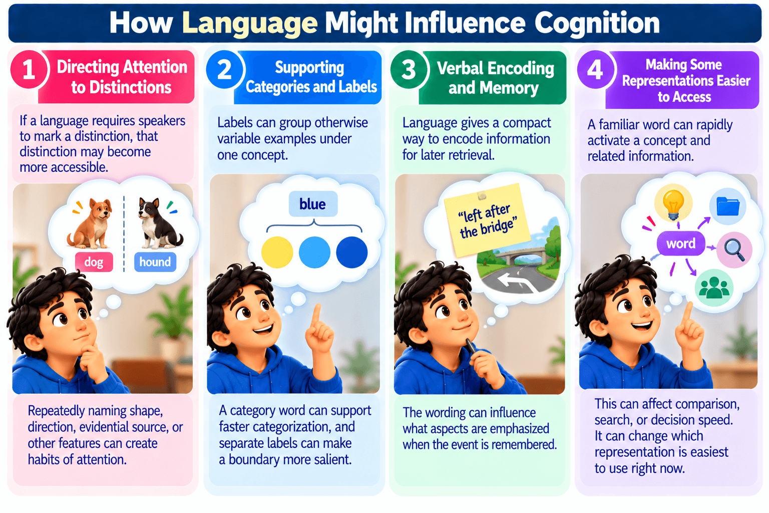 How Language Might Influence Cognition