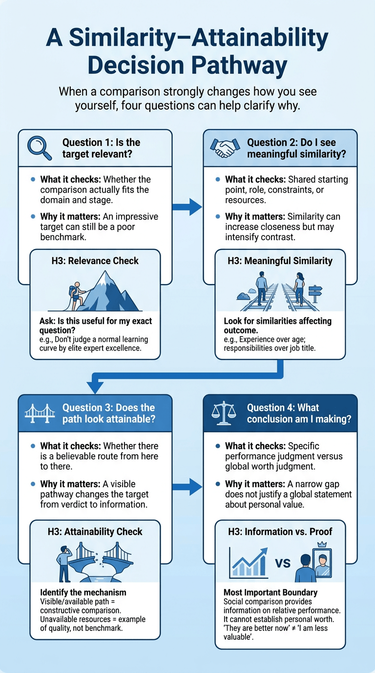 A Similarity–Attainability Decision Pathway