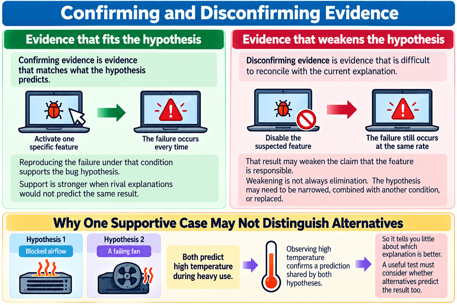 Confirming and Disconfirming Evidence
