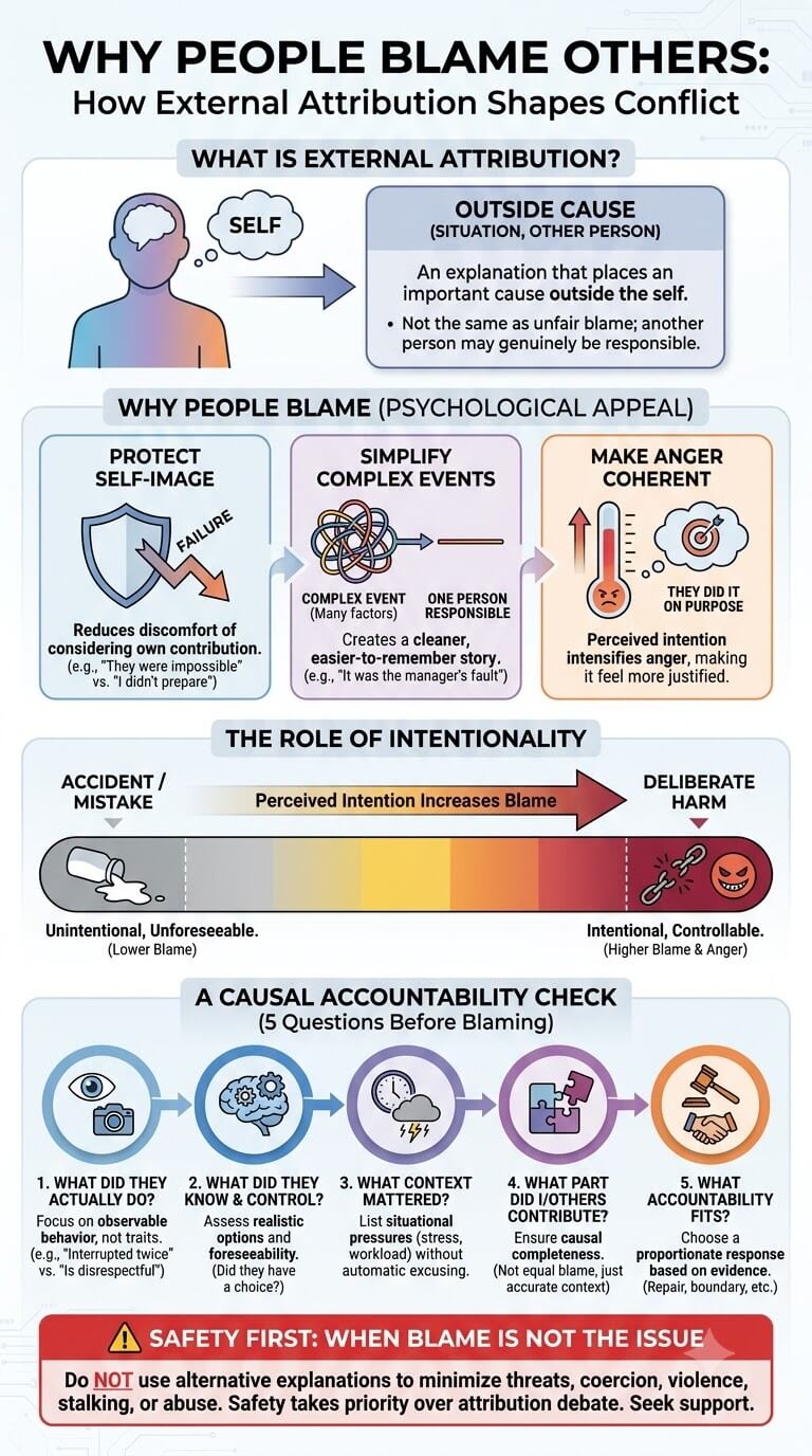 Why People Blame Others