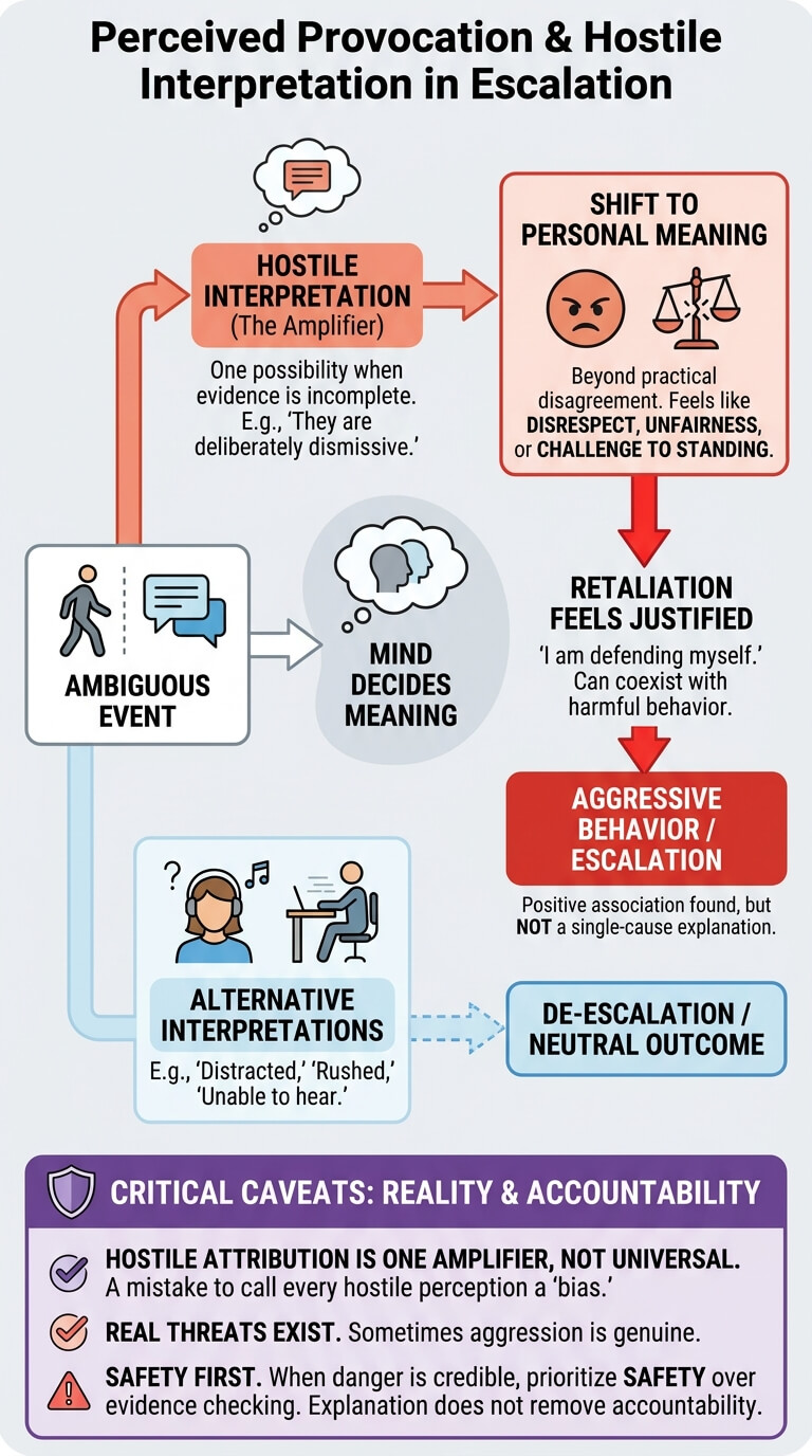 Perceived Provocation and Hostile Interpretation