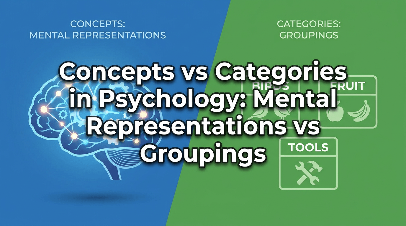 Concepts vs Categories in Psychology: Mental Representations vs Groupings thumbnail