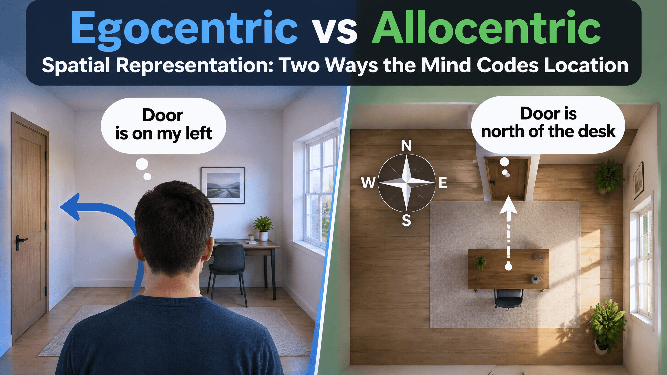 Egocentric vs Allocentric Spatial Representation: Two Ways the Mind Codes Location thumbnail
