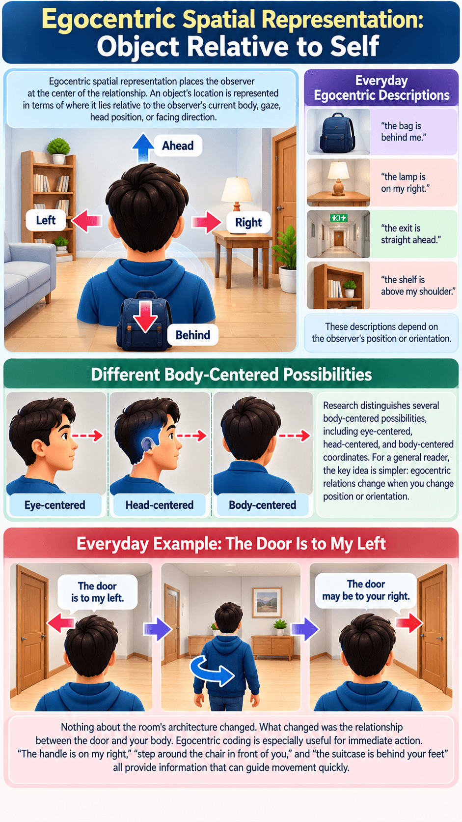 Egocentric Spatial Representation: Object Relative to Self