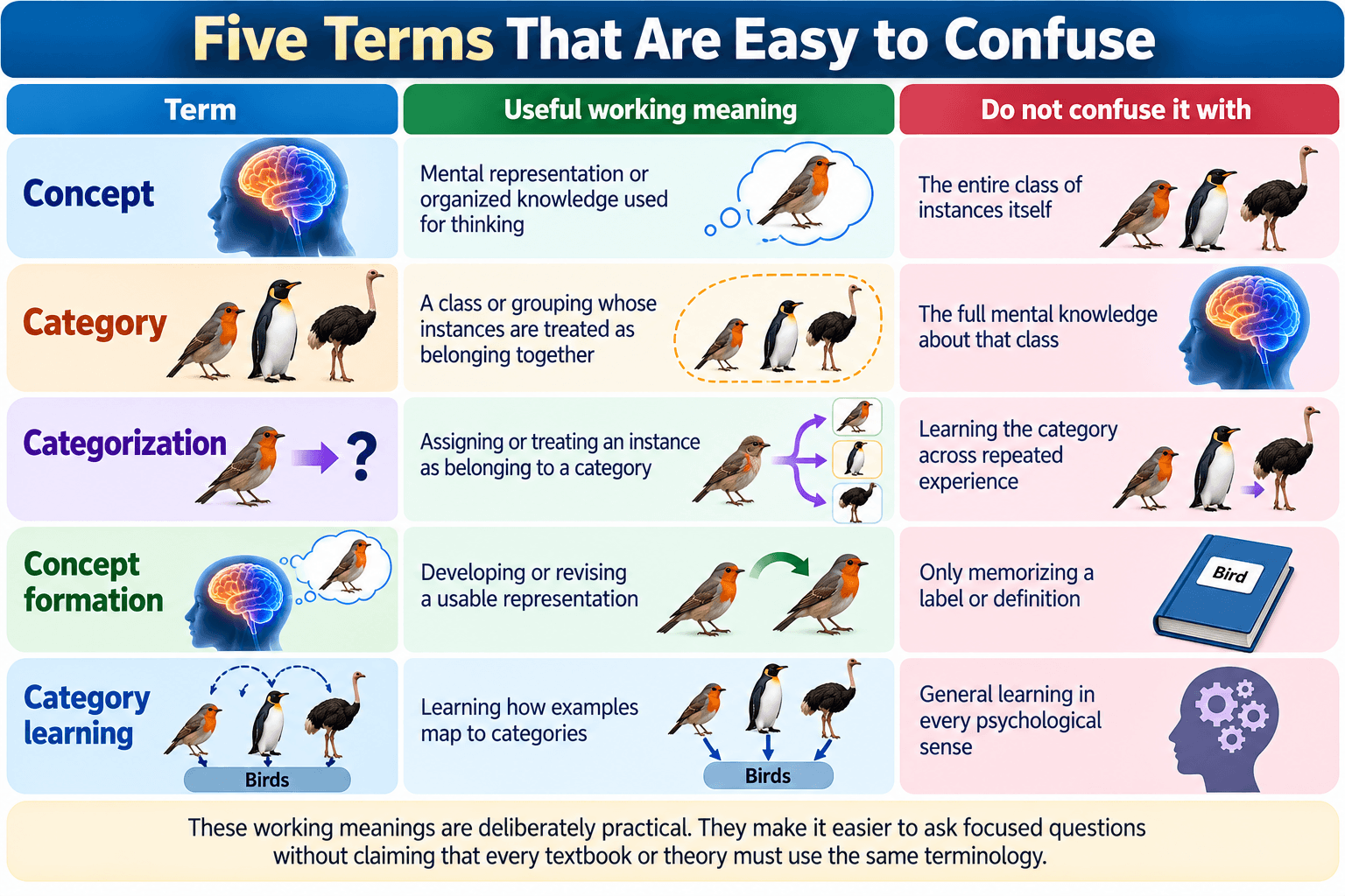 Five Terms That Are Easy to Confuse