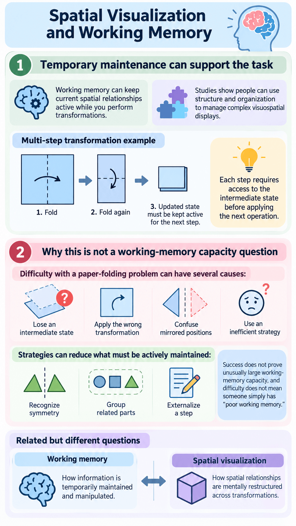 Spatial Visualization and Working Memory