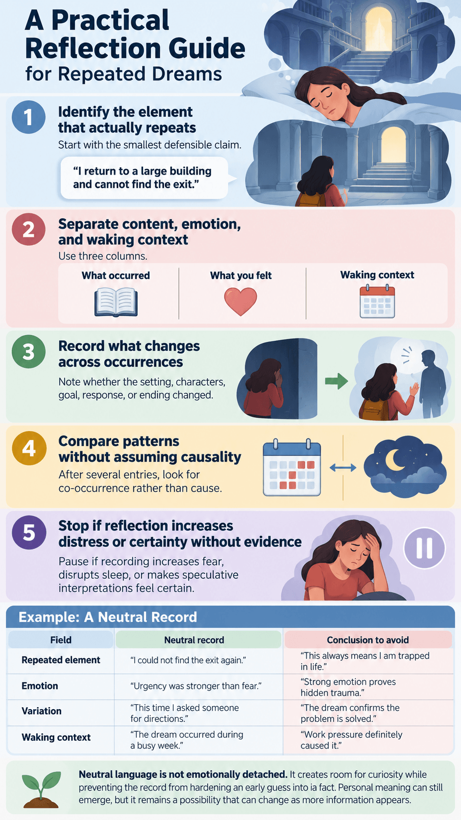 A Practical Reflection Guide for Repeated Dreams