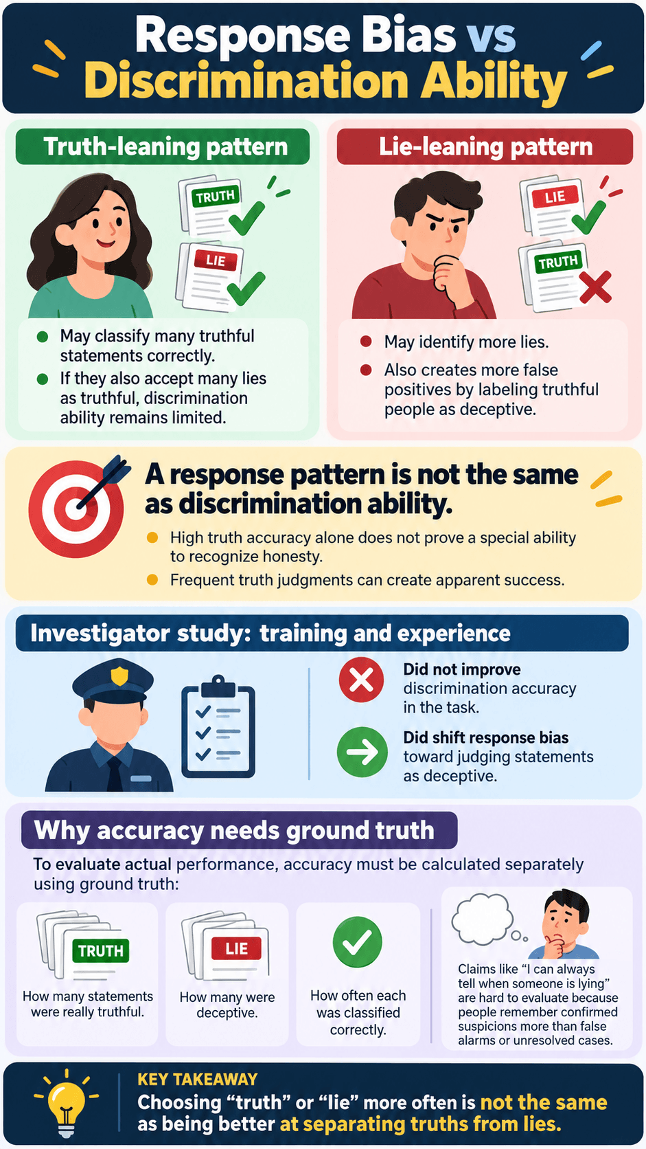 Response Bias vs Discrimination Ability