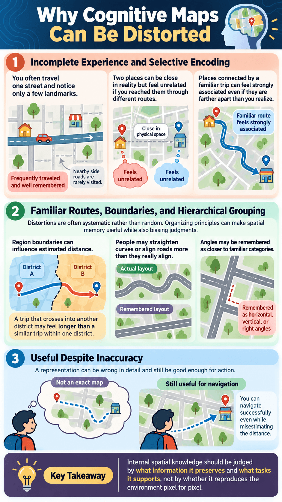 Why Cognitive Maps Can Be Distorted