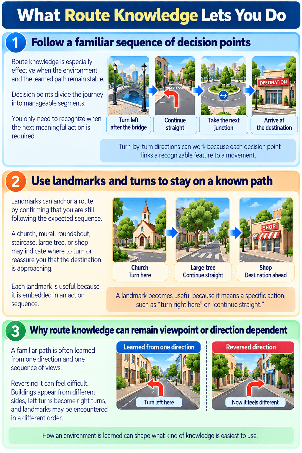 What Route Knowledge Lets You Do
