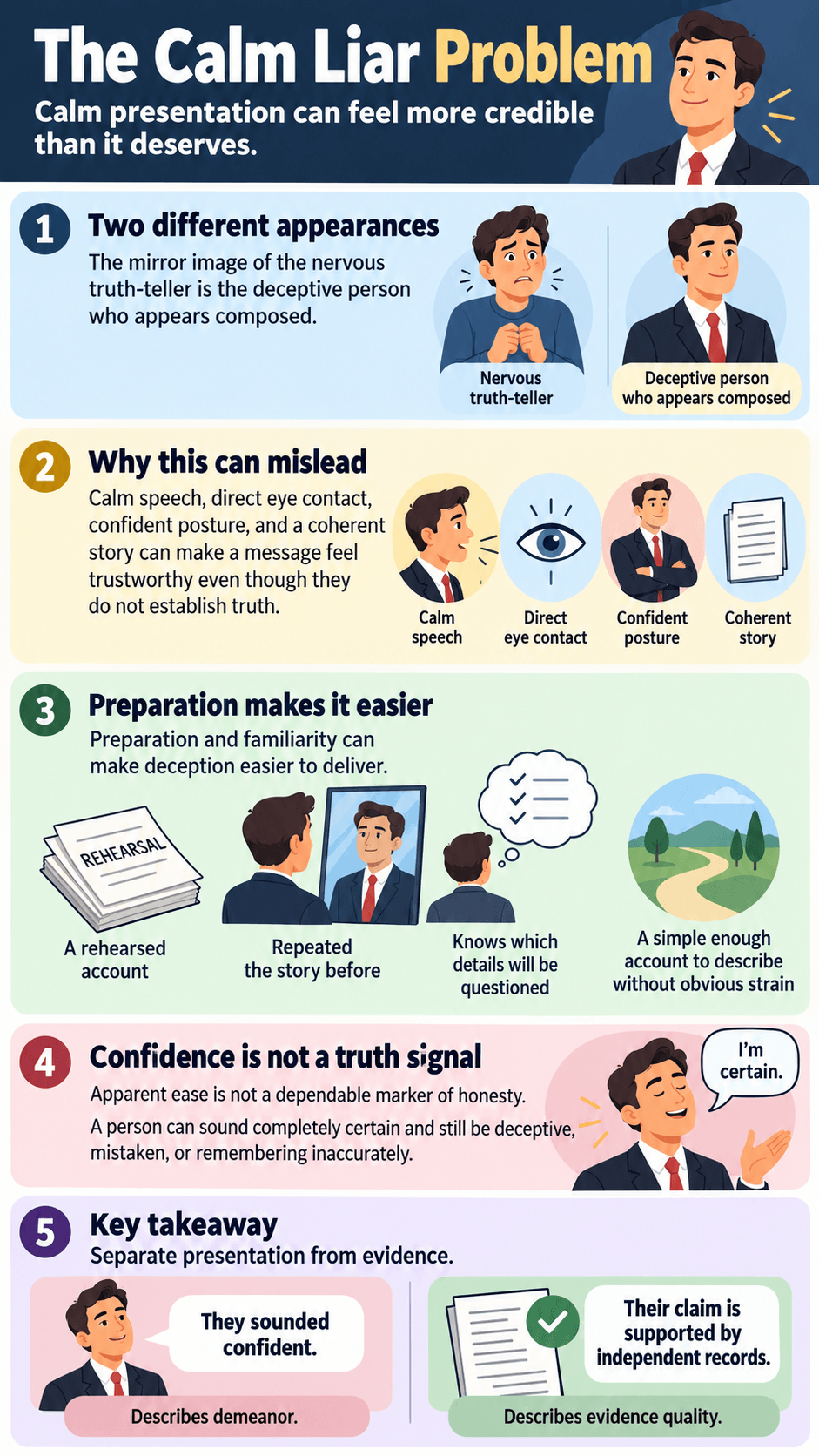 The Calm Liar Problem