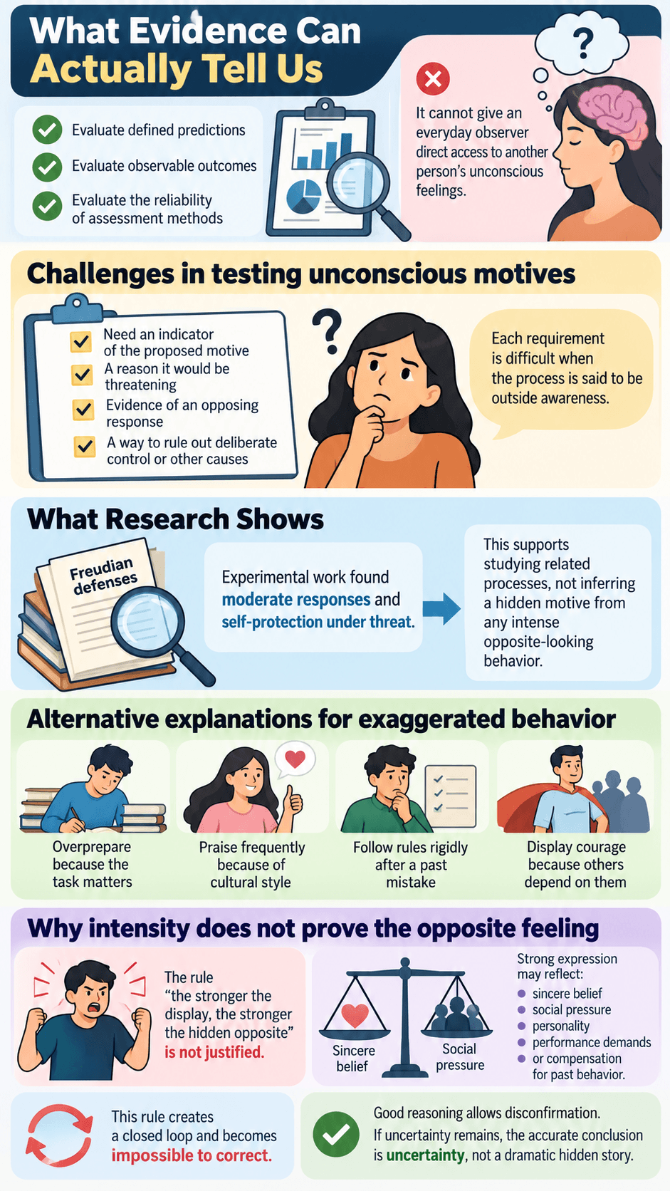 What Evidence Can Actually Tell Us