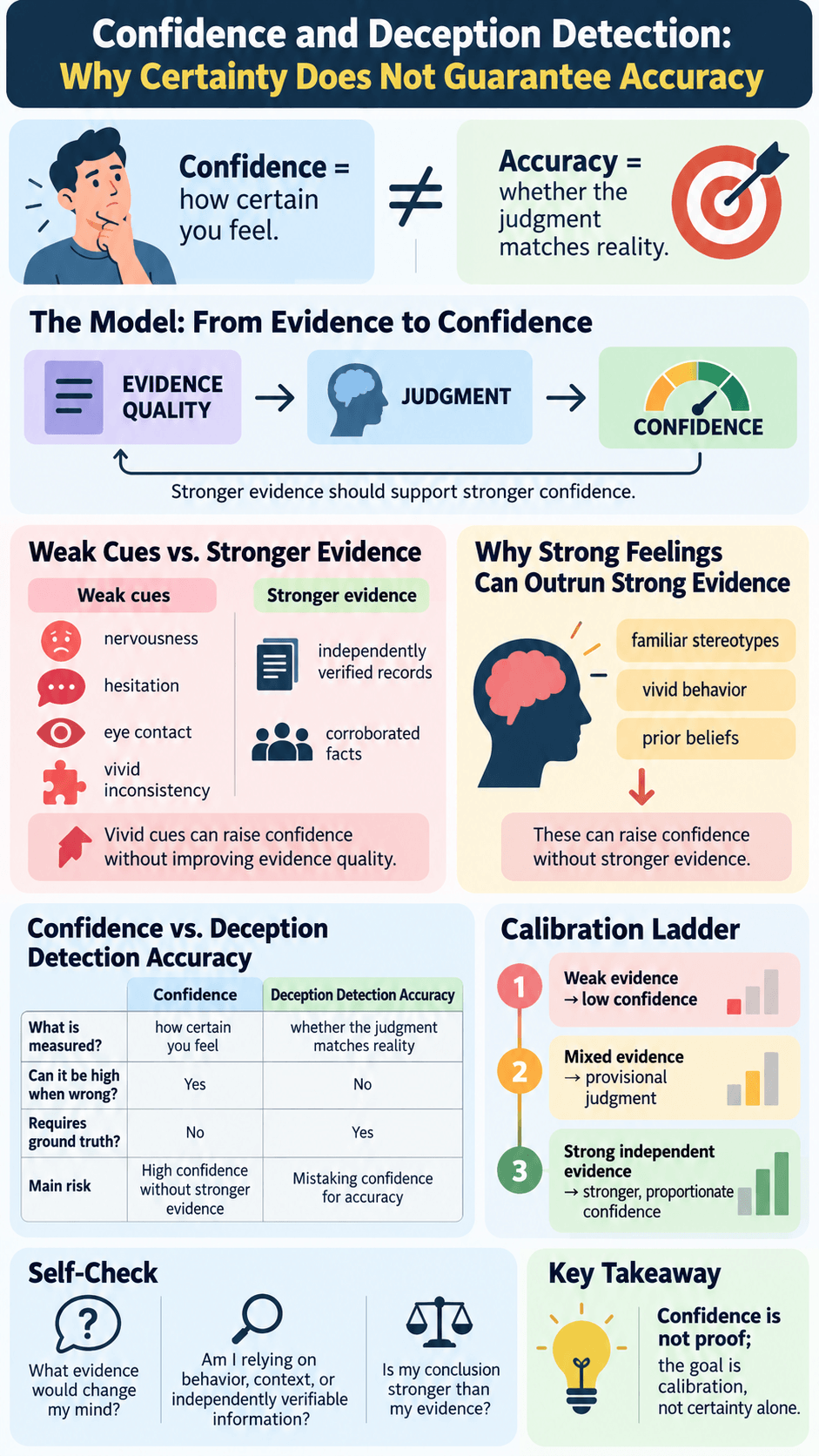 Confidence and Deception Detection