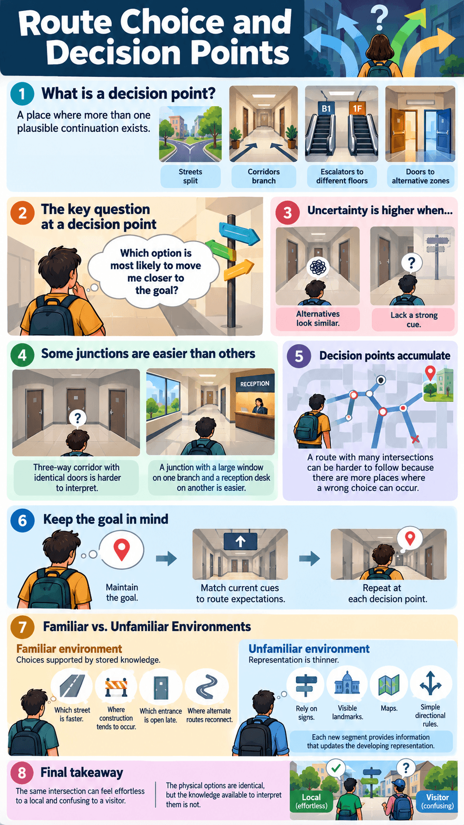 Route Choice and Decision Points