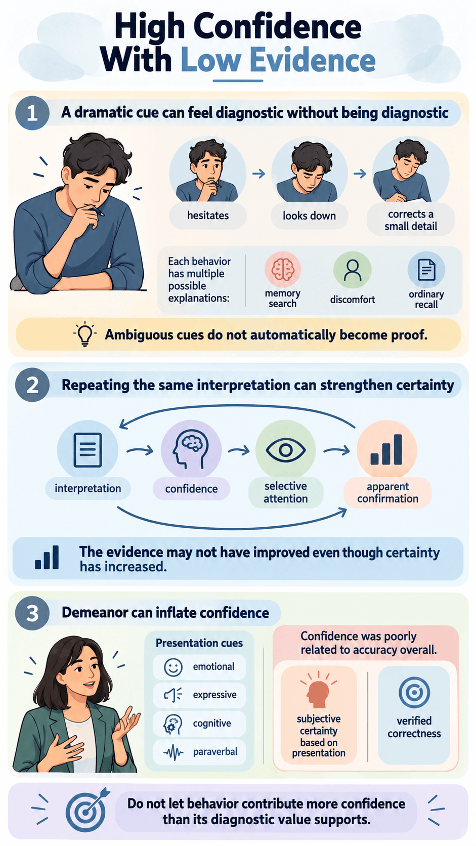 High Confidence With Low Evidence