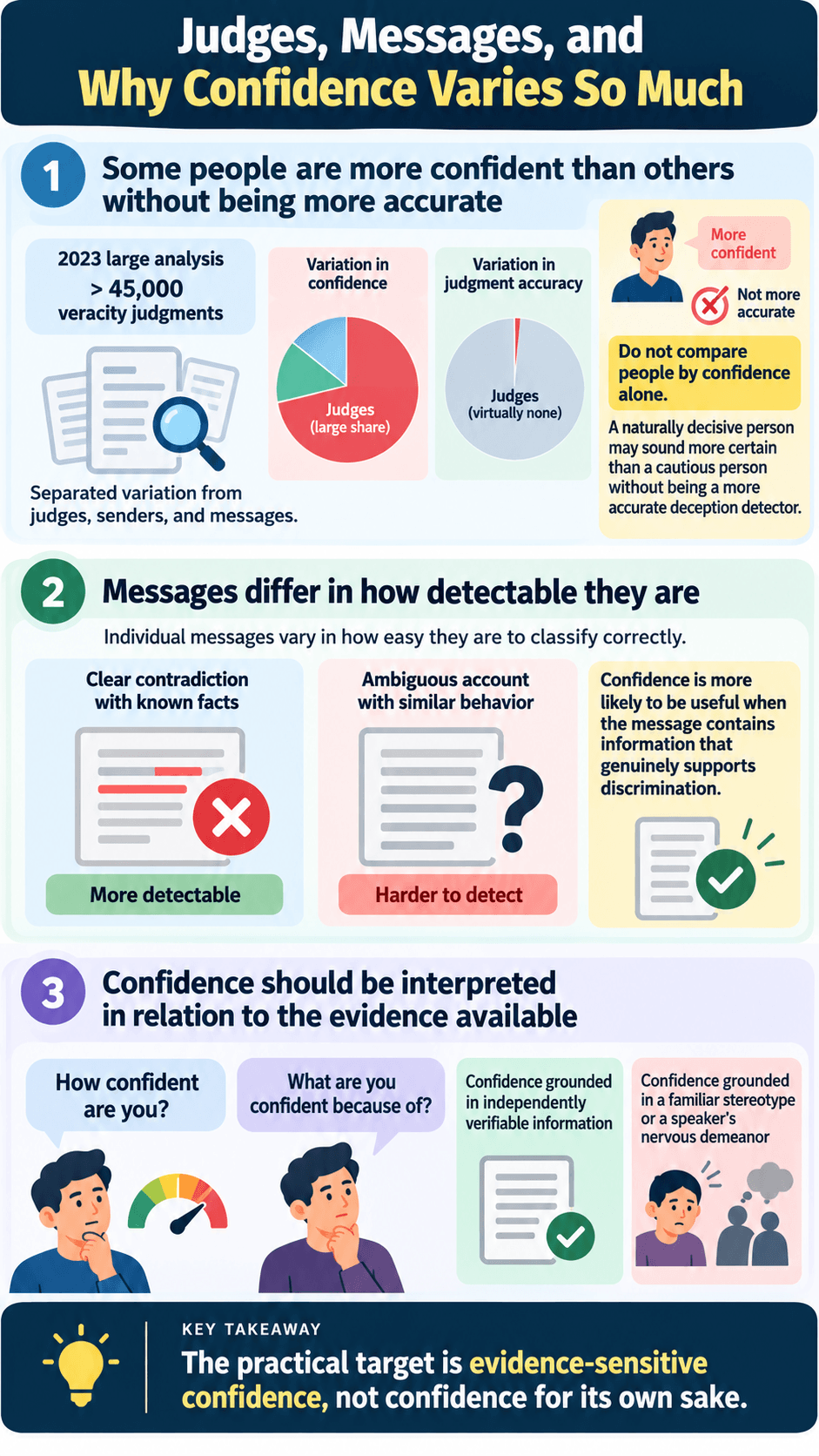 Judges, Messages, and Why Confidence Varies So Much