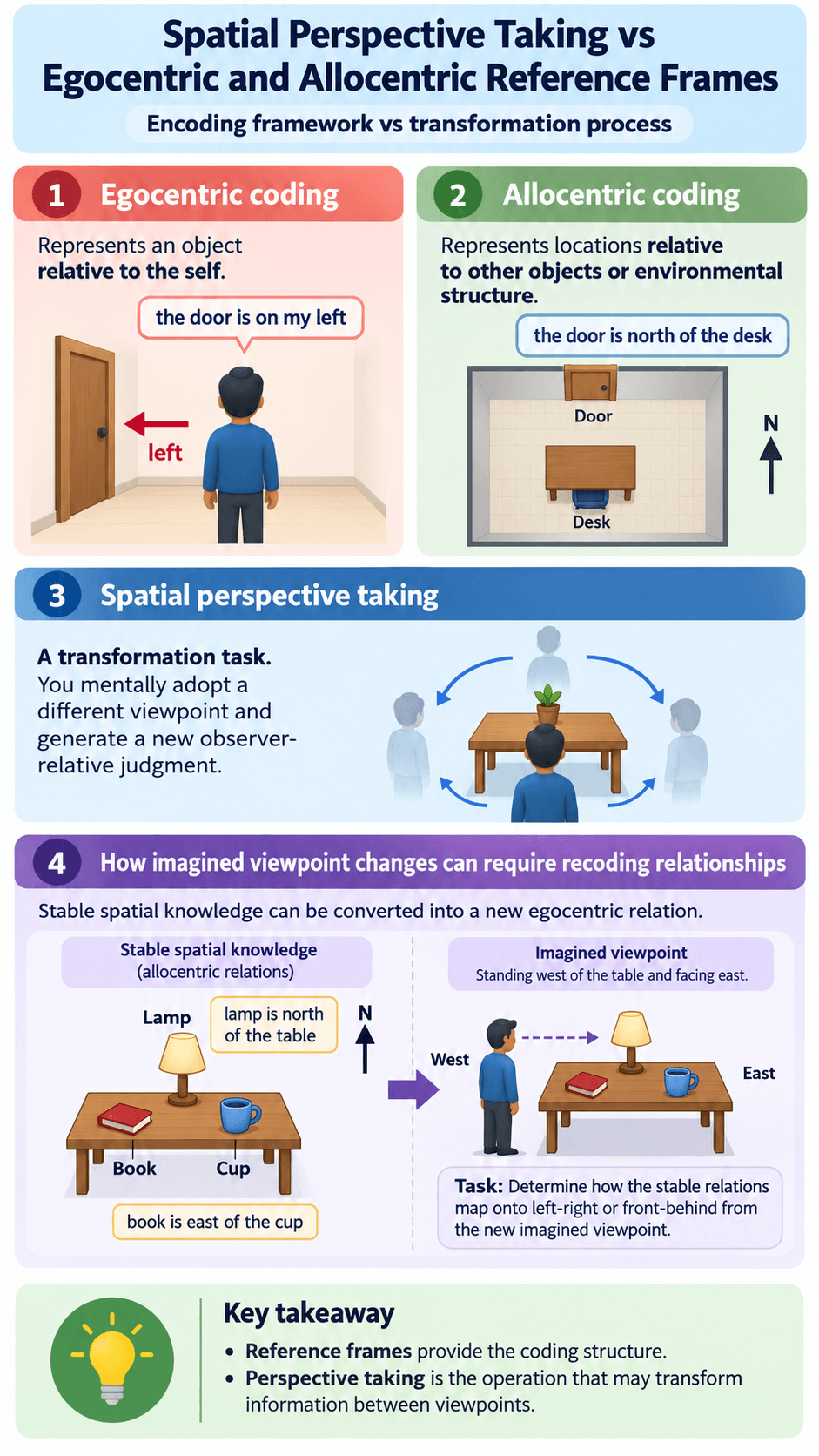 Spatial Perspective Taking vs Egocentric and Allocentric Reference Frames