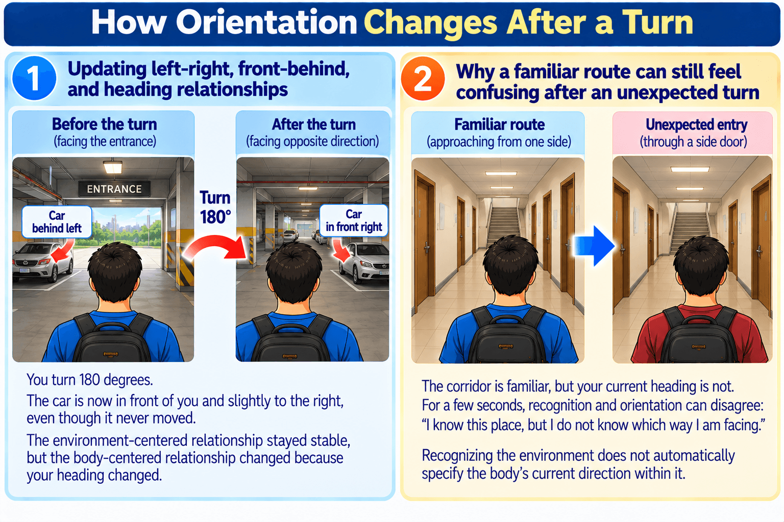 How Orientation Changes After a Turn